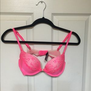 Victoria's Secret Hot Pink Push Up Bra